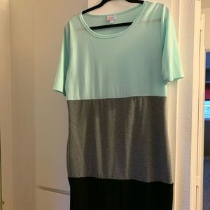 Lularoe Julia Tri Color Dress
